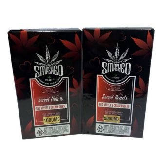 Smashed Valentines Day Sweet Hearts 1000mg THC