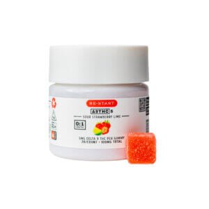 Delta 9 THC 5MG Gummies Strawberry Lime